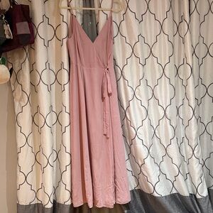 Wayf Blush Pink Maxi Dress